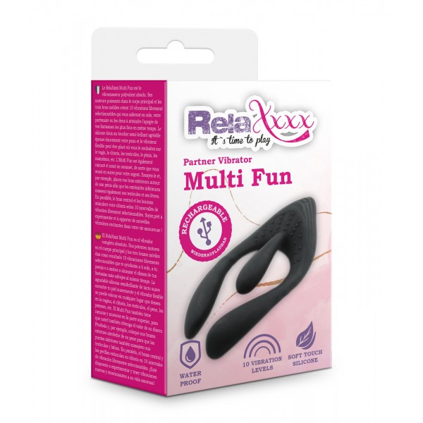 RelaXxxx Multi Fun Partner Vibrator μαύρο