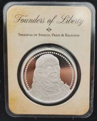 The Founders of Liberty: Benjamin Franklin .999 SILVER 