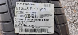 1 ΕΛΑΣΤΙΚΟ ΚΑΙΝΟΥΡΙΟ DUNLOP SPORT MAXX RT 215/45R17 EXTRA LOAD ΜΕ ΖΩΝΗ ΠΡΟΣΤΑΣΙΑΣ ΖΑΝΤΑΣ (MFS)-thumb-1