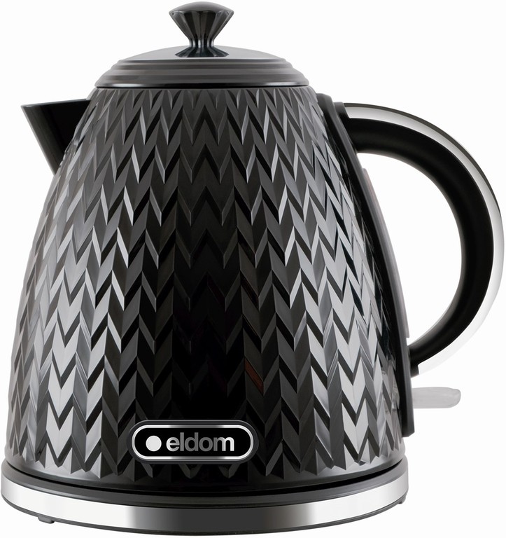ELDOM NELA kettle, 1.7 l capacity, 2000 W power, black
