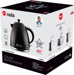 ELDOM NELA kettle, 1.7 l capacity, 2000 W power, black-thumb-1