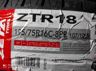195/75/R16C (8-ΛΙΝΑ) 4 ΕΛΑΣΤΙΚΑ ΚΑΙΝΟΥΡΓΙΑ ZETA ΕΝΙΣΧΥΜΕΝA...............ΕΤΟΣ ΠΑΡΑΓΩΓΗΣ 2025 195/75/R16C.........ΜΕ ΦΠΑ-thumb-2