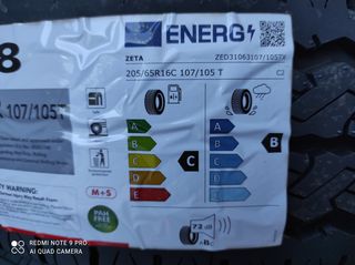 205/65/R16C (8-ΛΙΝΑ) 4 ΕΛΑΣΤΙΚΑ ΚΑΙΝΟΥΡΓΙΑ ZETA ΕΝΙΣΧΥΜΕΝΑ...............ΕΤΟΣ ΠΑΡΑΓΩΓΗΣ 2025 205/65/R16C.........ΜΕ ΦΠΑ-thumb-12