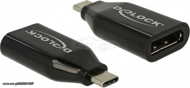 DeLock αντάπτορας USB-C σε Displayport 4K/60Hz, μαύρος - (64151)