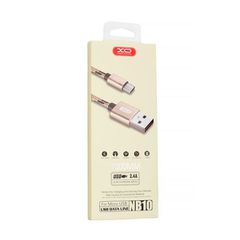 Καλώδιο Micro USB NB10 XO Design 2.4A 1m Χρυσό