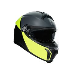 AGV TOURMODULAR ECE2206 MULTI - BALANCE MATT BLACK/YELLOW FLUO/GREY ανοιγόμενο κράνος