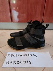 NIKE LEBRON ZOOM SOLDIER 10 " BLACK GUM " 