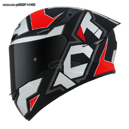 ΚΡΑΝΟΣ FULL FACE TT-COURSE DESIGN 06 ELECTRON GREY/RED | KYT