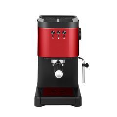 Finlux FEM-1695 Μηχανή Espresso 1100W Πίεσης 15bar Κόκκινη