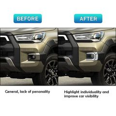 Toyota Hilux (Invincible) 2020+ Εμπρόσθια Προβολάκια Ομίχλης DRL -thumb-6