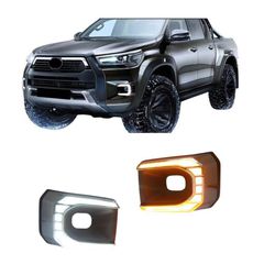 Toyota Hilux (Invincible) 2020+ Εμπρόσθια Προβολάκια Ομίχλης DRL -thumb-1