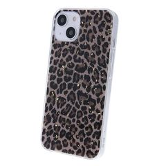 Gold Glam case for iPhone 13 Pro 6,1" leopard print 2