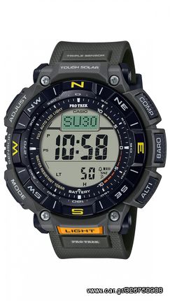 Casio Protrek Triple Sensor με πράσινο λουράκι PRG-340-3ER