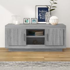 Έπιπλο Τηλεόρασης Γκρι Sonoma 102x35x45 εκ. από Επεξεργ. Ξύλο 817226