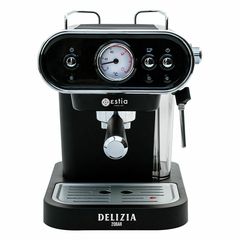 Estia 06-11871 Delizia Μαύρη Μηχανή Espresso 1050W Πίεσης 20bar *