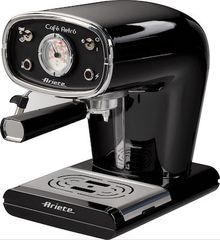 Ariete Cafè Retro Μαύρη Μηχανή Espresso 900W Πίεσης 15bar