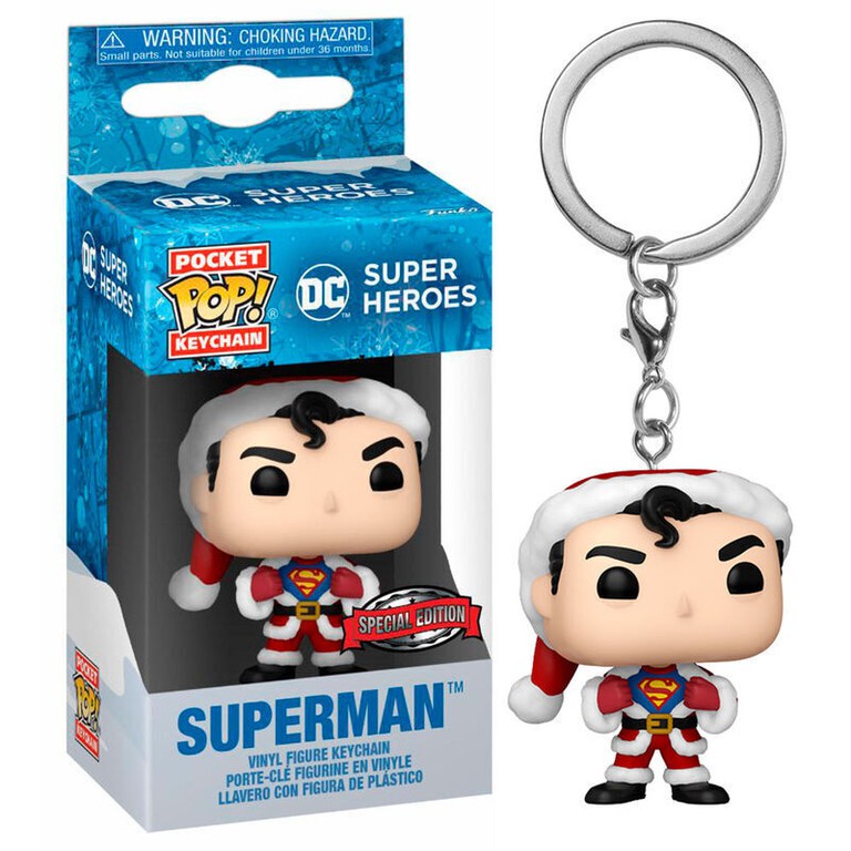 Pocket POP Keychain DC Comics Holiday Superman Exlusive