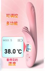 Heating Rabbit Vibrator-Lilo USB -Pink-thumb-5
