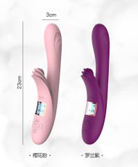 Heating Rabbit Vibrator-Lilo USB -Pink-thumb-2