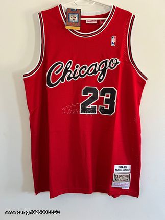 Φανέλα - Εμφάνιση Michael Jordan Jersey Chicago Bulls 1984-85 Mitchell & Ness Κόκκινη μέγεθος XL