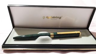 Vintage Στυλό – Σφραγίδα Goldring, Green Marble