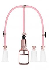 Pumped Clitoral & Nipple Pump Set Large - Rose Gold