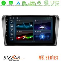 Bizzar M8 Series Mazda 3 2004-2009 8core Android12 4+32GB Navigation Multimedia Tablet 9″