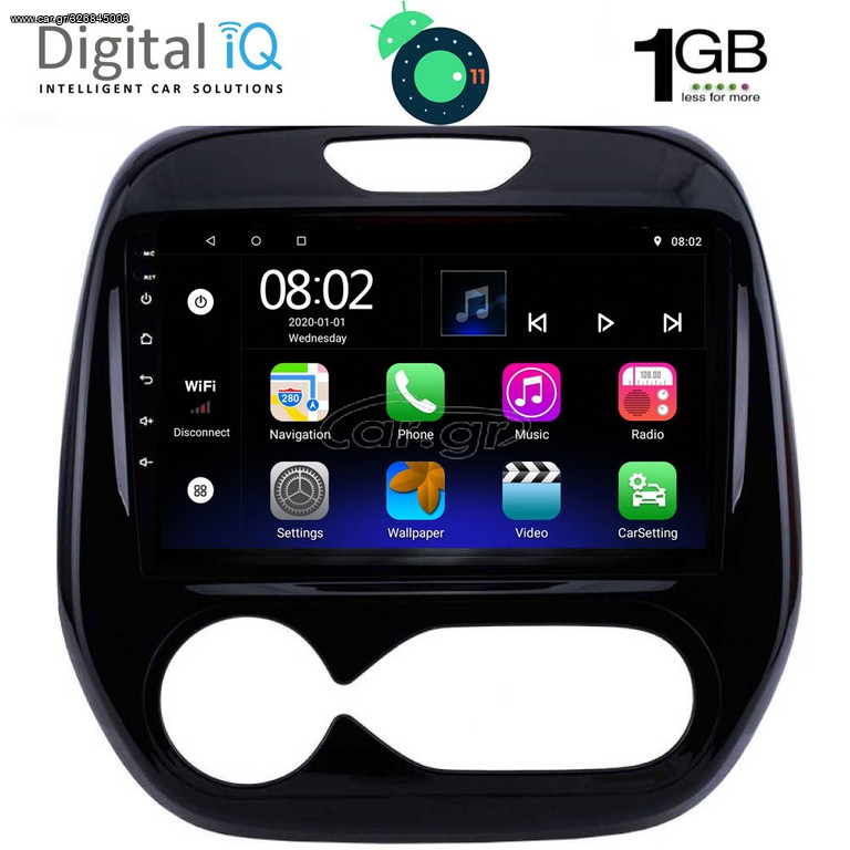 TABLET OEM RENAULT CAPTUR mod. 2013-2019 με CLIMA