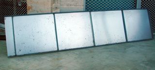 Ταμπέλα Πινακίδα Καταστήματος μονοκόμματη 4,05 x 0,94 x 0,03 m στραντζαριστό 30x20x1.1mm γαλβανιζέ 