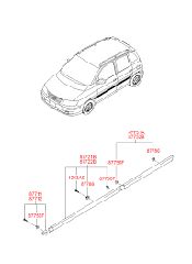 ΦΑΣΑ ΠΟΡΤΑΣ ΠΙΣΩ ΔΕΞΙΑ HYUNDAI MATRIX 01-10