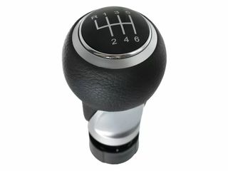 ΠΟΜΟΛΟ ΛΕΒΙΕ ΤΑΧΥΤΗΤΩΝ AUDI A4/Q5 - 6 ΤΑΧΥΤΗΤΕΣ R123456 - ΜΑΥΡΟ ΔΕΡΜΑ/ ΑΣΗΜΙ - SPORT ΕΚΔΟΣΗ