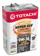 Totachi Hyper ULV 0W-16 Λάδι Αυτοκινήτου χαμηλού ιξώδους 4 Λίτρα