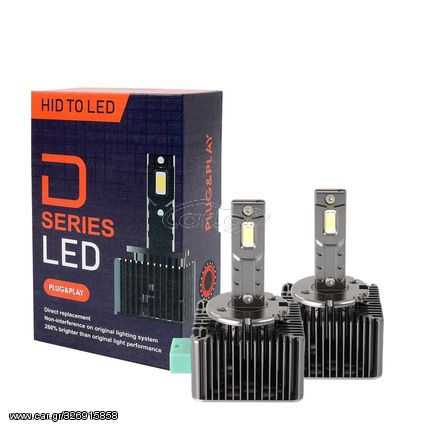 D3S 12V PK32d-5 6000K 8.400lm 35W D-SERIES LED PLUG & PLAY KIT CAN-BUS (ΜΕ ΑΝΕΜΙΣΤΗΡΑΚΙ) MTECH - 2ΤΕΜ.