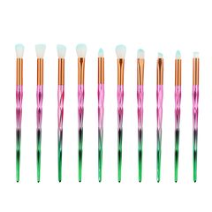 ΠΙΝΕΛΑ ΜΑΚΙΓΙΑΖ - V COLOR PROFESSIONAL WOMEN MAKEUP BRUSH SET 10 ΤΕΜΑΧΙΩΝ (GOLD/PURPLE/GREEN)