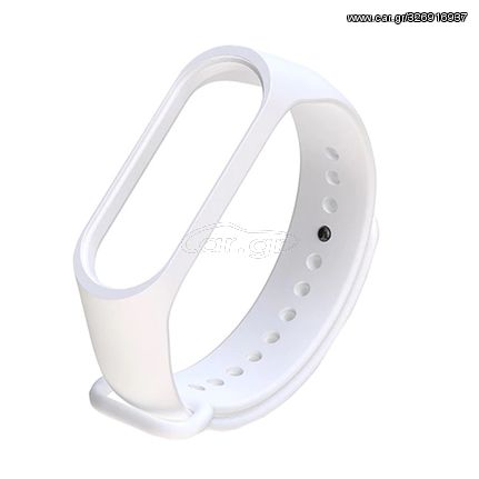 Λουράκι Σιλικόνης για Xiaomi Mi Band 3 / 4 OEM (Λευκό)