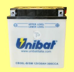 UNIBAT   YB30L-B  ΜΕ ΥΓΡΑ     (168-132-176)   --- + *