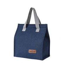 Τσάντα "TASTY" ισοθερμική από ύφασμα σε μπλε χρώμα 23x16x29