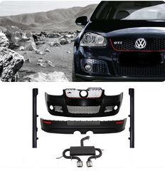 Body Kit VW Golf Mk 5 V Golf 5 (2003-2007) GTI R32 Design with Complete Exhaust System