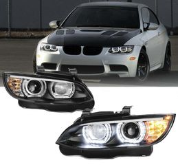 ΦΑΝΑΡΙΑ ΕΜΠΡΟΣ Headlights BMW 3 E92 / E93 06-10 U-LED 3D Angel Eyes