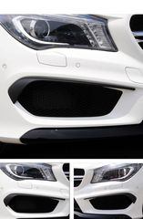 ΣΕΤ ΣΠΟΙΛΕΡ Front Bumper Splitters Fins Aero Mercedes CLA W117 C117 X117 (2013-2016) CLA45 AMG Design