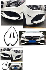 ΣΕΤ ΣΠΟΙΛΕΡ Front Bumper Splitters Fins Aero Mercedes CLA W117 C117 X117 (2013-2016) CLA45 AMG  Design