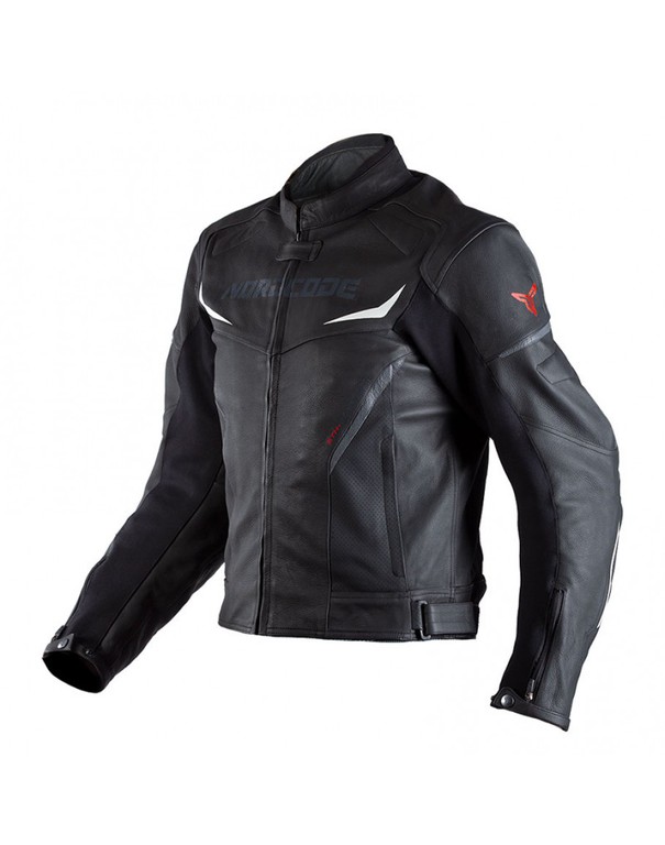 Nordcode Striker Leather Jacket Black/Red