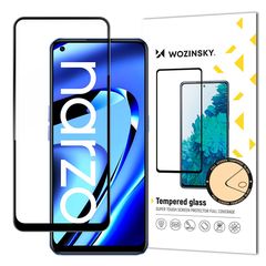 Wozinsky Super Tough Full Glue Tempered Glass Full Screen With Frame Case Friendly Realme Narzo 50A Black