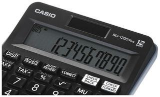 CASIO CALCULATOR OFFICE MJ-120D PLUS BLACK , 12 DIGIT DISPLAY-thumb-4