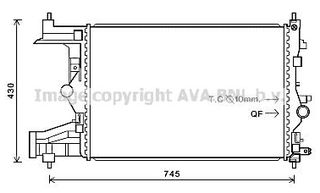 ΨΥΓΕΙΟ ΝΕΡΟΥ ΚΑΙΝΟΥΡΙΟ CHEVROLET CRUZE 2009-, ORLANDO 2011- (580X396X23) AVA OL2484 BEHR HELLA 8MK 376 910-341 DENSO DRM20094 FRIGAIR 0131.3030 NISSENS 630727 NRF 53155 VALEO 701594 1300299 13281773