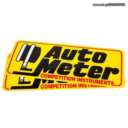 Autometer Decal, Contingency, Yellow, 'Competition Instruments'