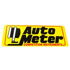 Autometer Decal, Large (16" L), Yellow, 'Competition Instruments'