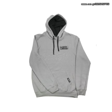 Autometer Pullover Hoodie, Adult Xlarge, Gray, 'Competition'