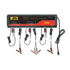 Autometer 6 Station Charger, 5 Amps/Station, 120V, Agm