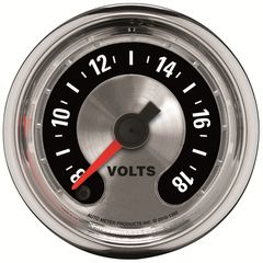 Autometer Gauge, Voltmeter, 2 1/16", 18V, Digital Stepper Motor, American Muscle